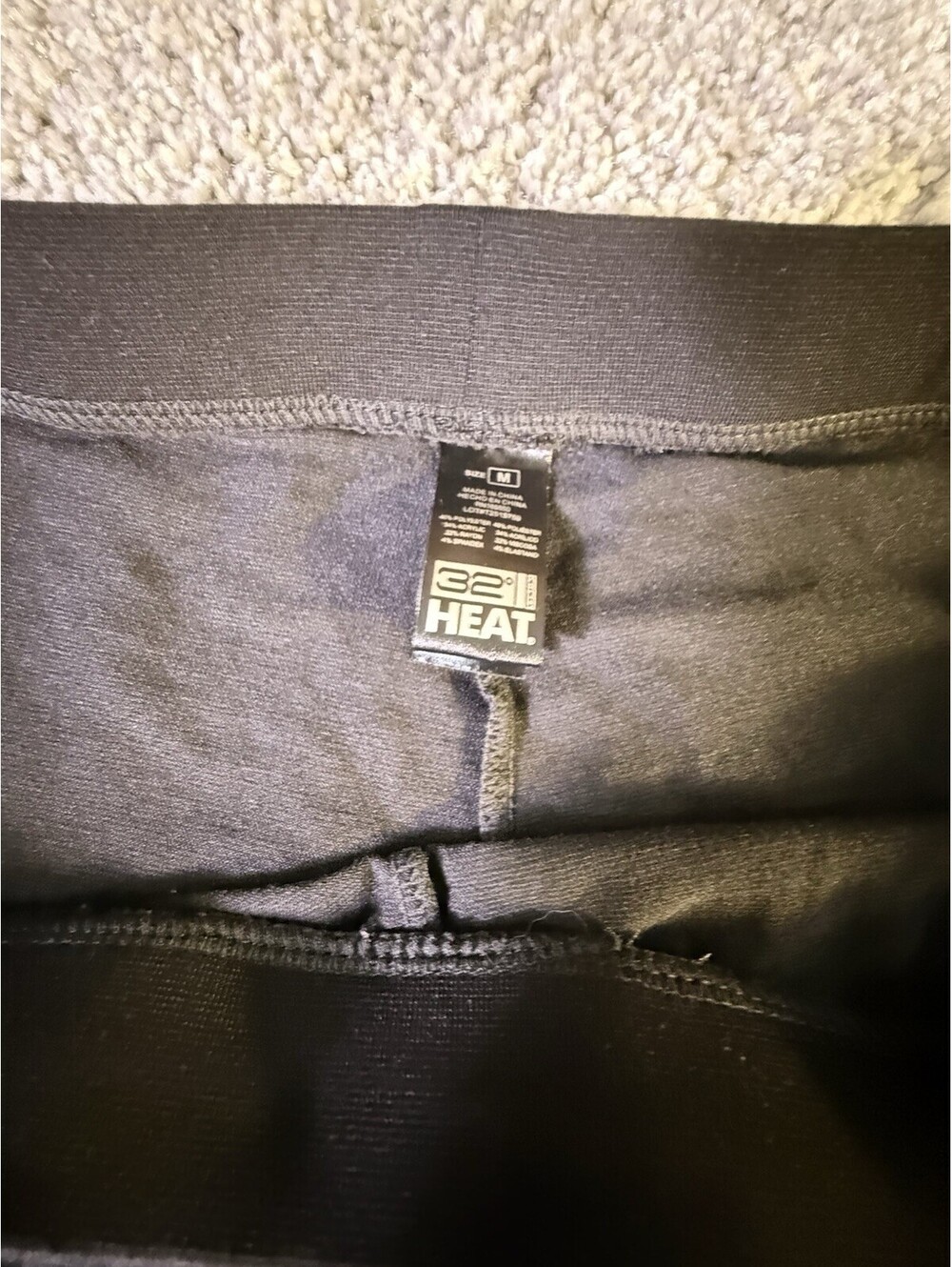 NWOT 32 Degrees Women’s Base Layer Leggings 2 Pack Black Size Medium - Picture 3 of 13